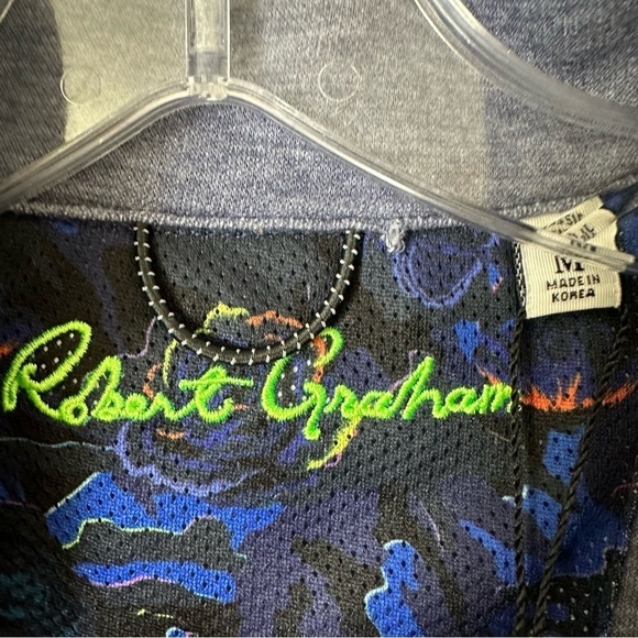 Robert Graham Klose Vest Medium Navy Full Zip Soft Sweater Mens Brand New - Picture 5 of 11